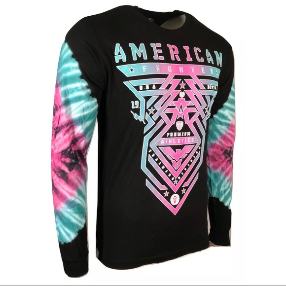 AMERICAN FIGHTER Mens T-Shirt PALMDALE L/S TEE - Picture 6 of 7